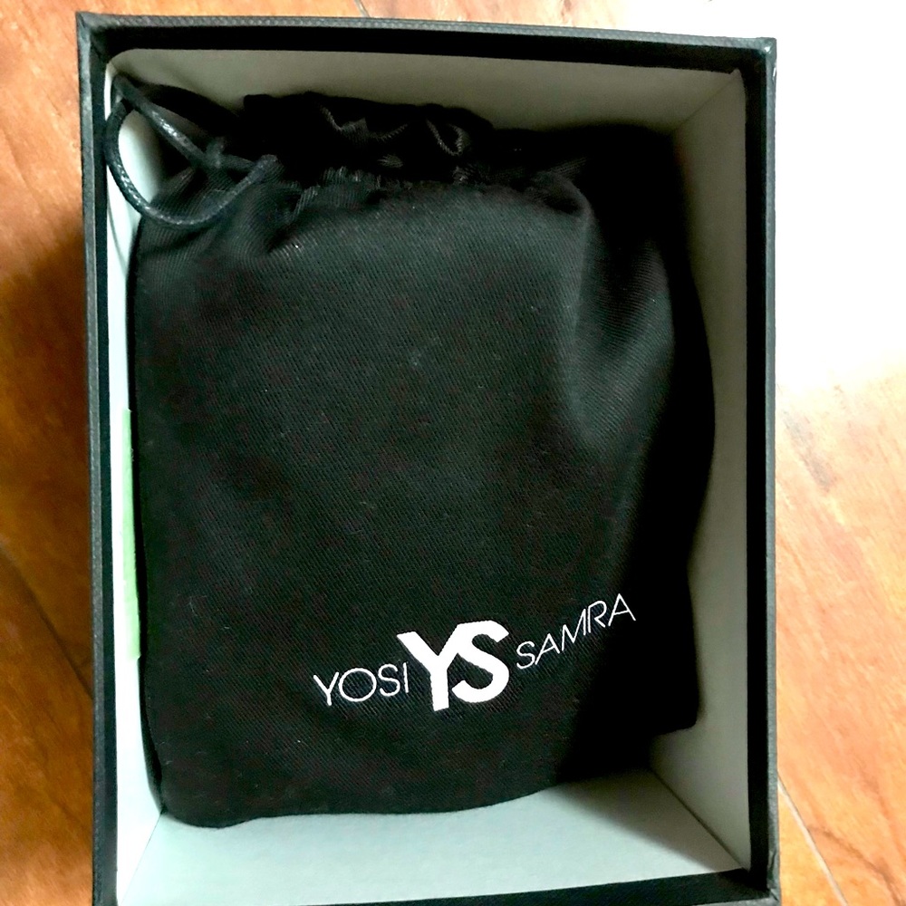 NWT Yosi Samra Beige & Black Leather Ballet Flat - Picture 3 of 5